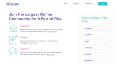 Desktop Screenshot of clinician1.com